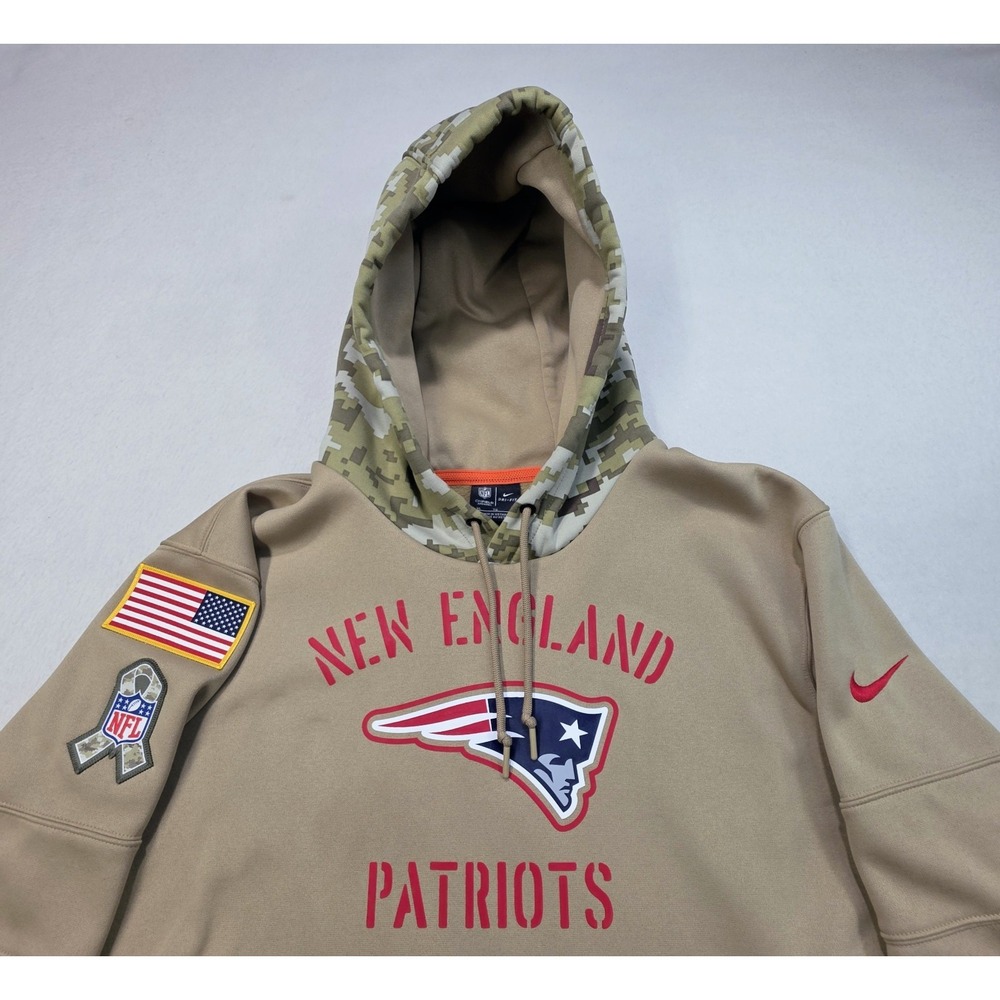 New England Patriots Salute To Service Hoodie Mens XL LIMITED USE On Field
